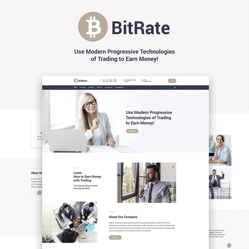 BitRate - WordPress шаблон