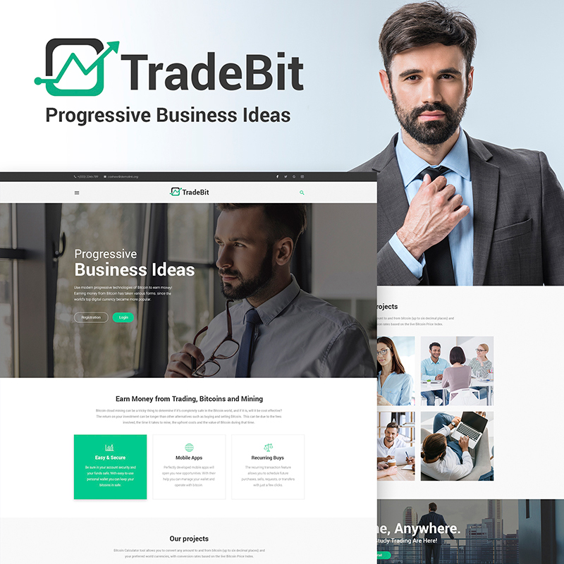 TradeBit - WordPress шаблон