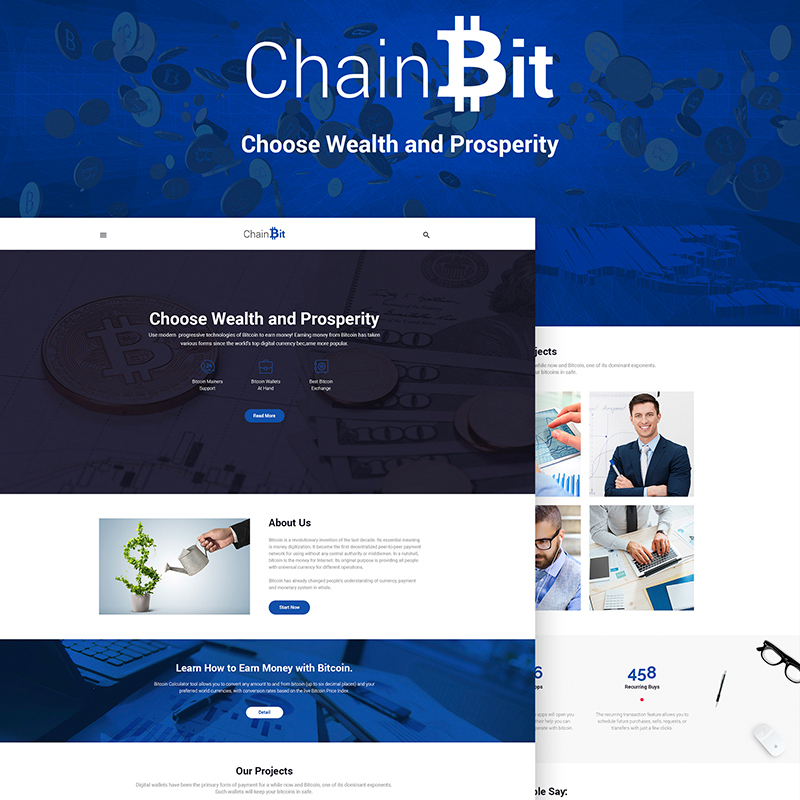 ChainBit - WordPress шаблон